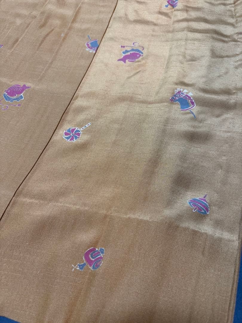 【銘品新品】西陣老舗機元「名匠 菱屋六右エ門謹製」長襦袢「風通御召織 紬糸併用」