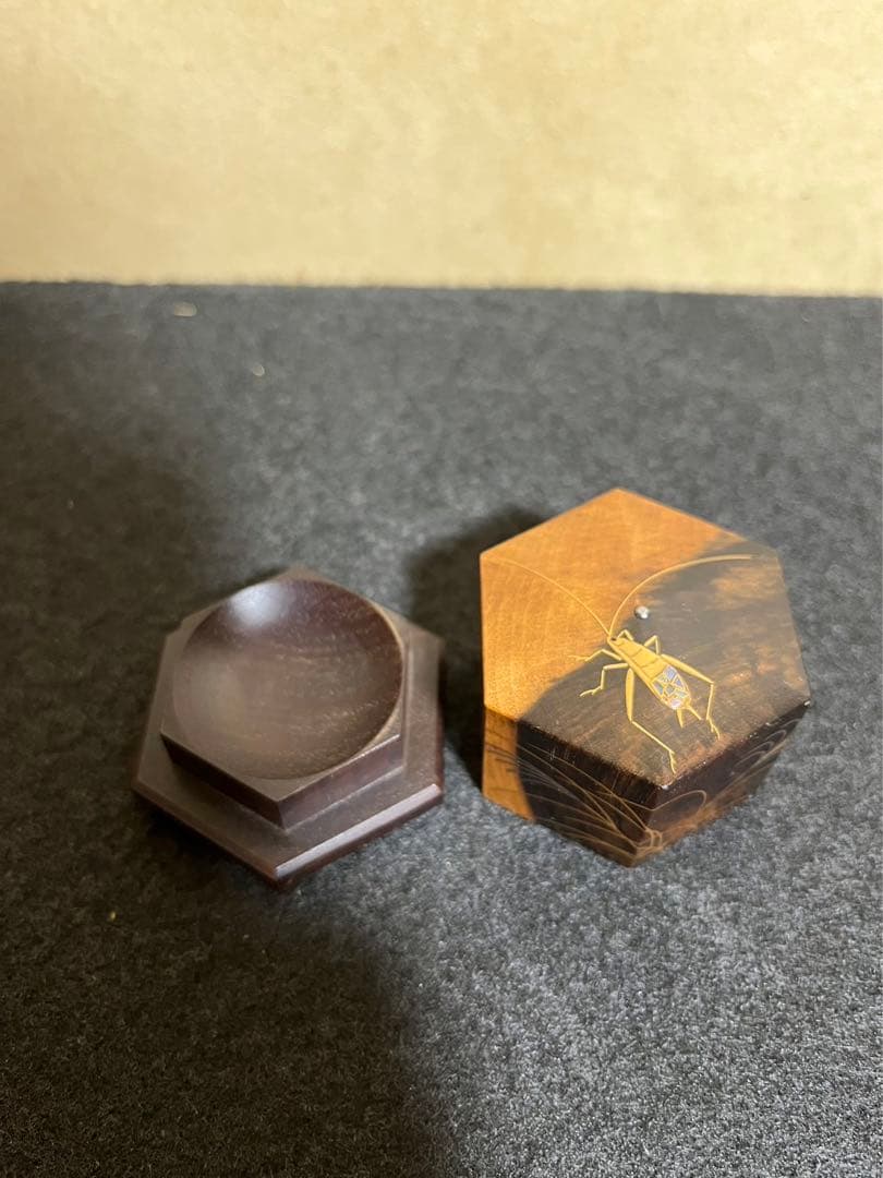 吉田華正　黒柿　鈴虫　香合