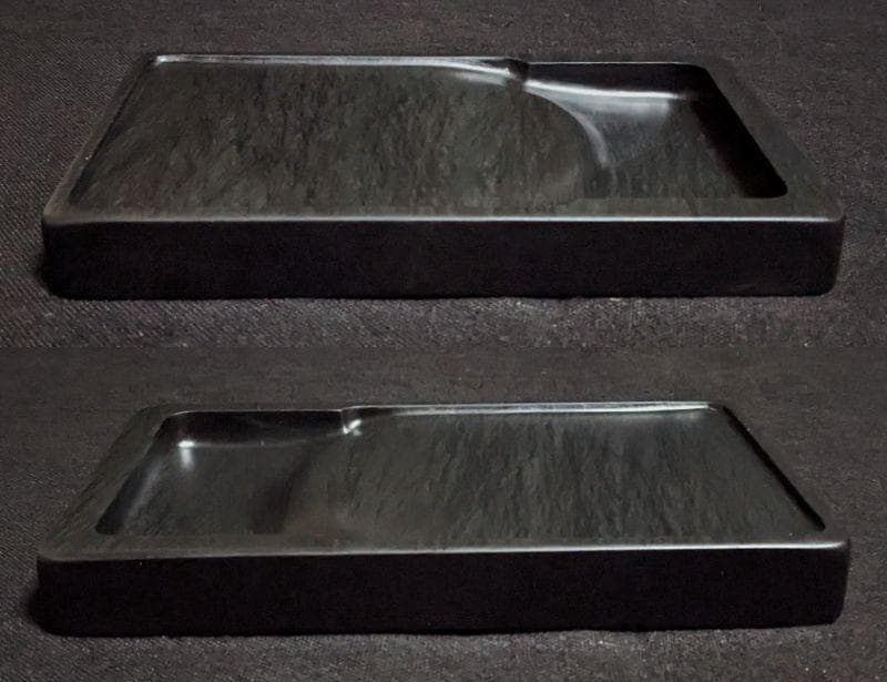 【ゆう】　◆歙州門字硯（水波眉子紋・金星／八吋）◆羊毛大筆「天遊（特大）」