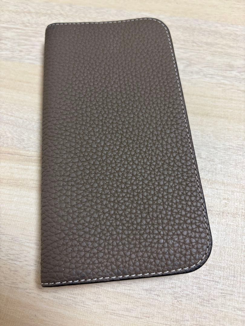 BONAVENTURA iPhone15ケース　ブラウンレザーフリップケース