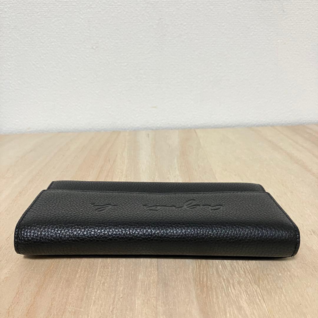 極美品✨agnès b. ✨アニエスベー ✨長財布 ✨黒 ✨フラップ