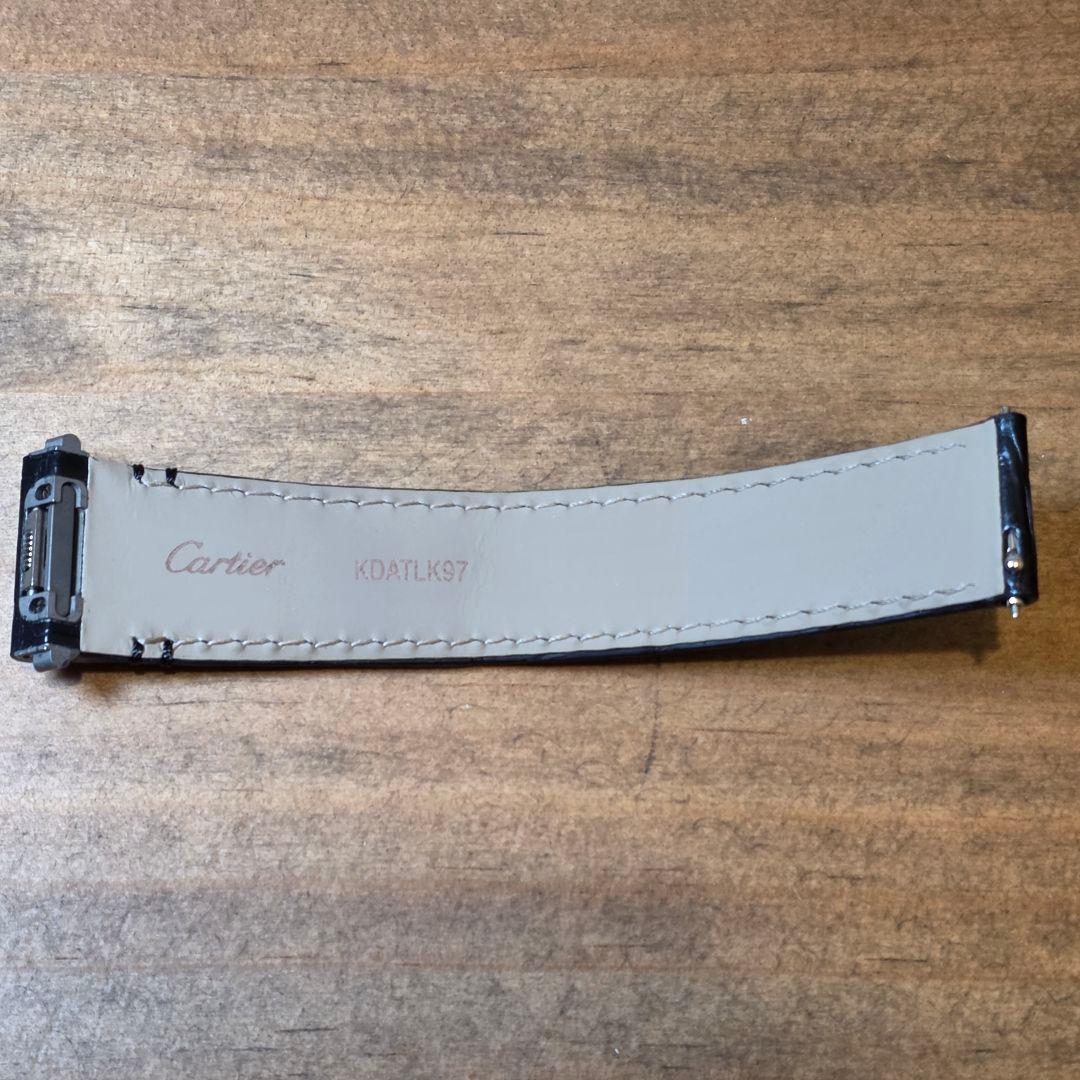 Cartier サントスドゥカルティエMM ブラック レザーベルト