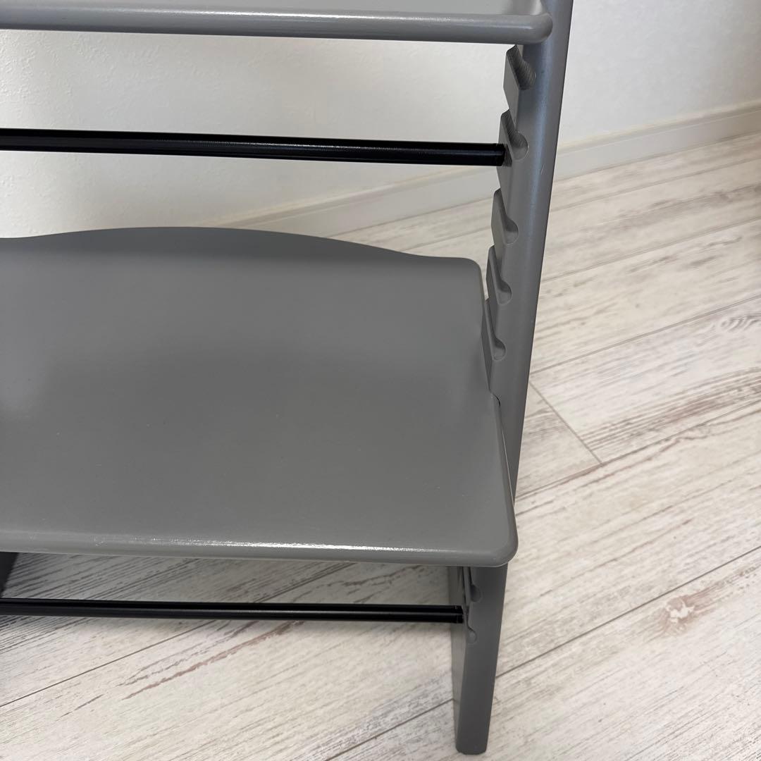 ストッケ　トリップトラップ　ストームグレー　ベビーセット付　トレー付