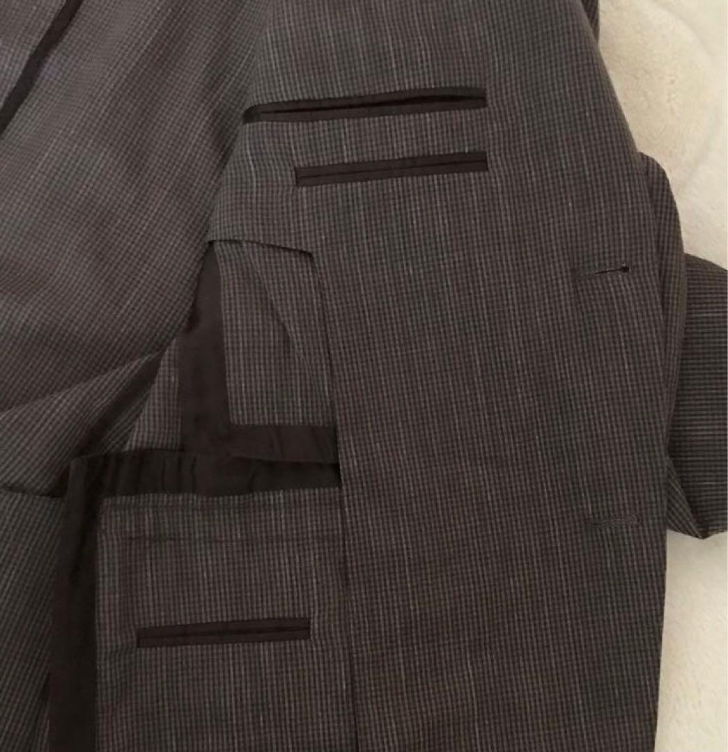 極美品　エルメネジルドゼニア　最上級トロフェオシアサッカージャケット　46