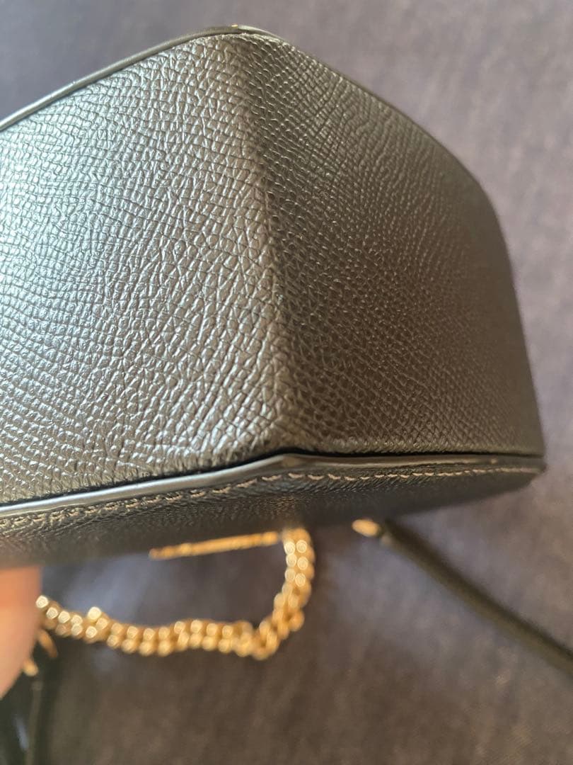 COACH ハート型ショルダーバッグ ブラック