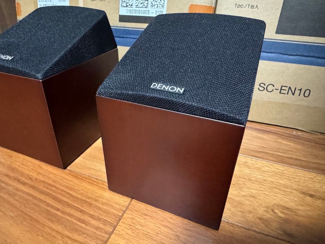 Denon デノン SC-EN10 イネーブルドスピーカー2台(ペア) 木目