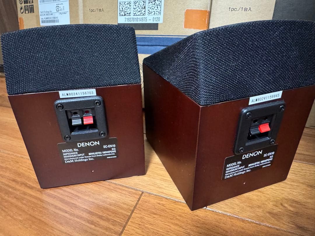 Denon デノン SC-EN10 イネーブルドスピーカー2台(ペア) 木目