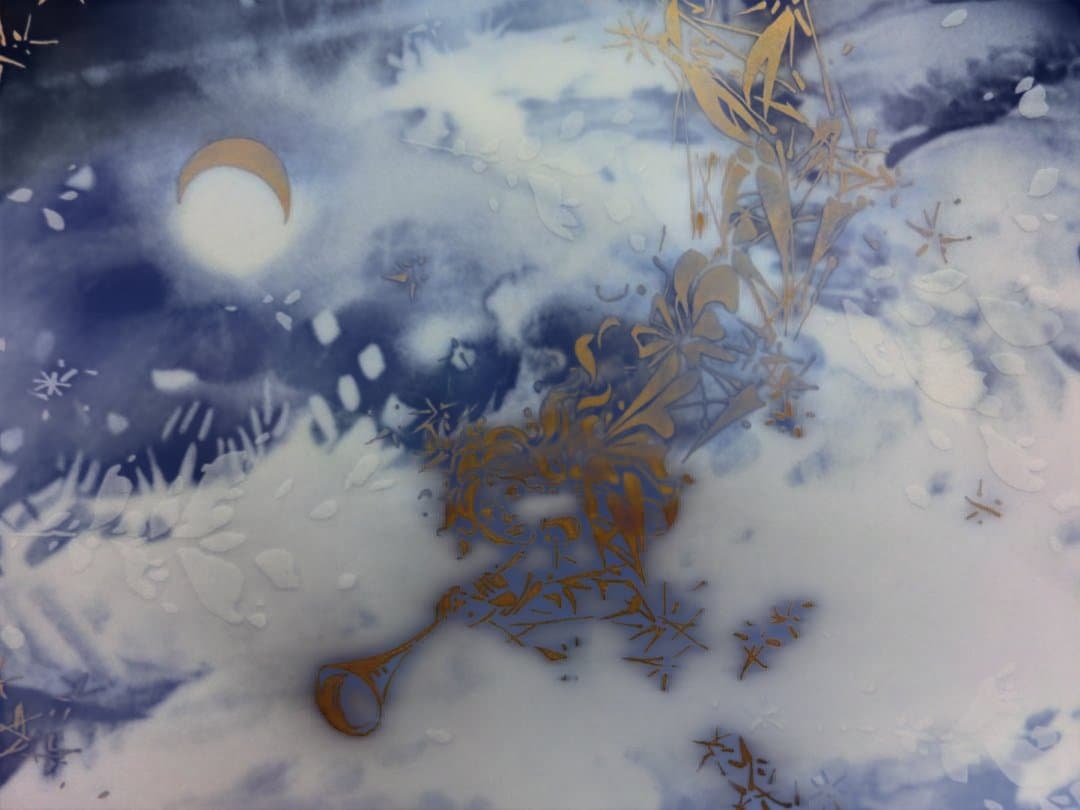 【マイセン】イヤープレート1992年冬の森