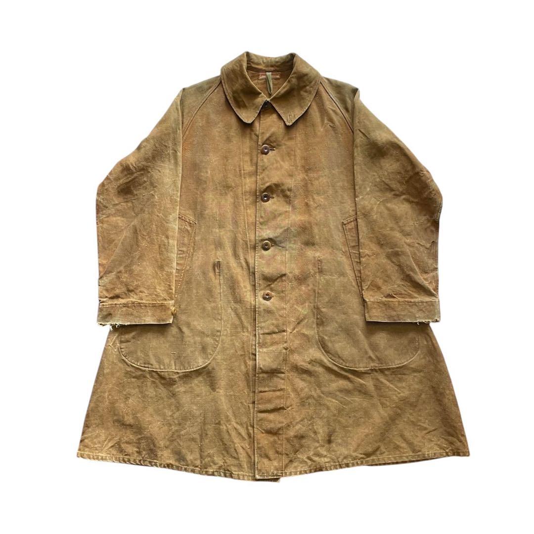 30〜40s ベルジャルディニエールリネンコートBELLEJARDINIERE