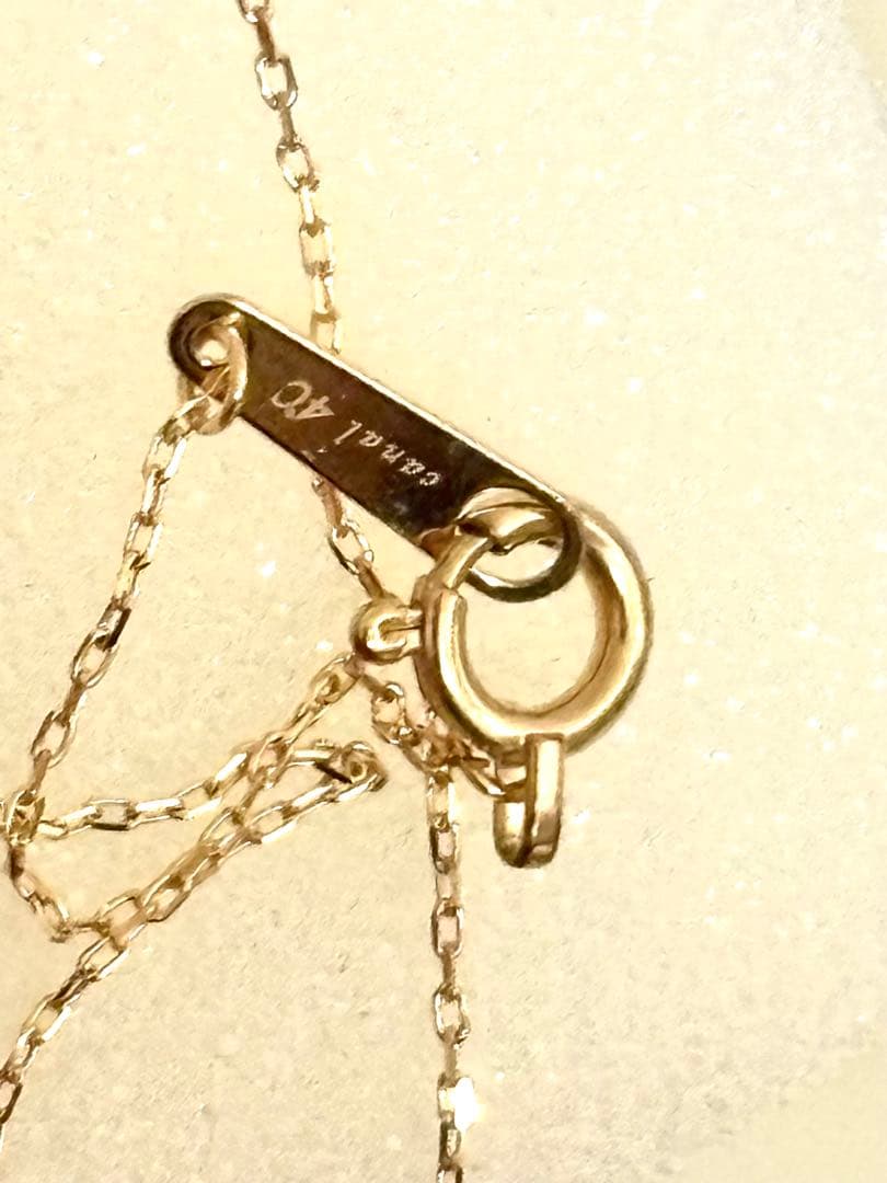 canal4℃ フラワーモチーフネックレス　誕生石　　ヨンドシー　K10