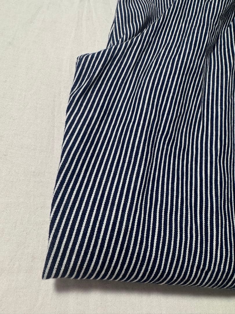 mizuiro ind ヒッコリーワイドテーパードパンツ