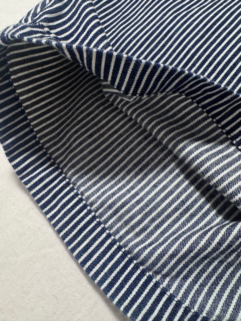 mizuiro ind ヒッコリーワイドテーパードパンツ