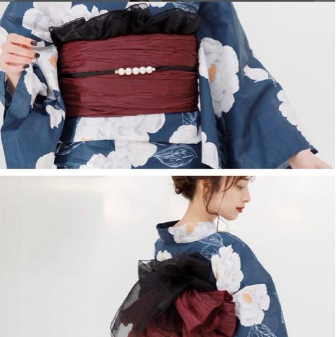 Dita2025 浴衣5点セット【涼風の藍紺牡丹】新品未使用