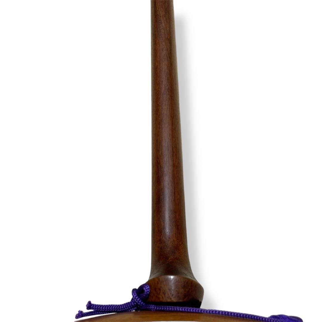 【美品✨】津軽三味線　太棹　人工皮　丸打胴　ソフトケース　撥