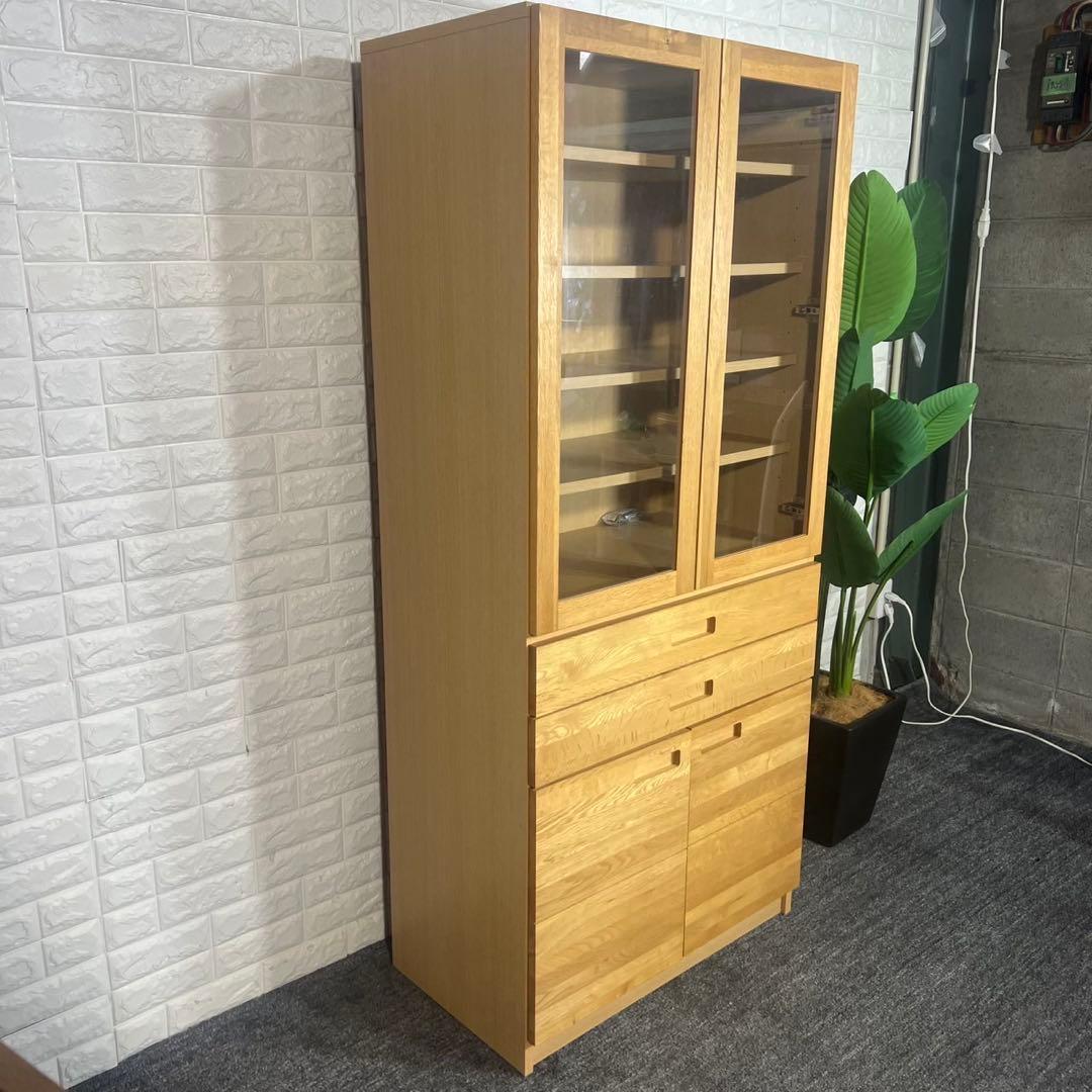 unico ウニコ カップボード HUTTE 幅80cm キッチン収納 F039