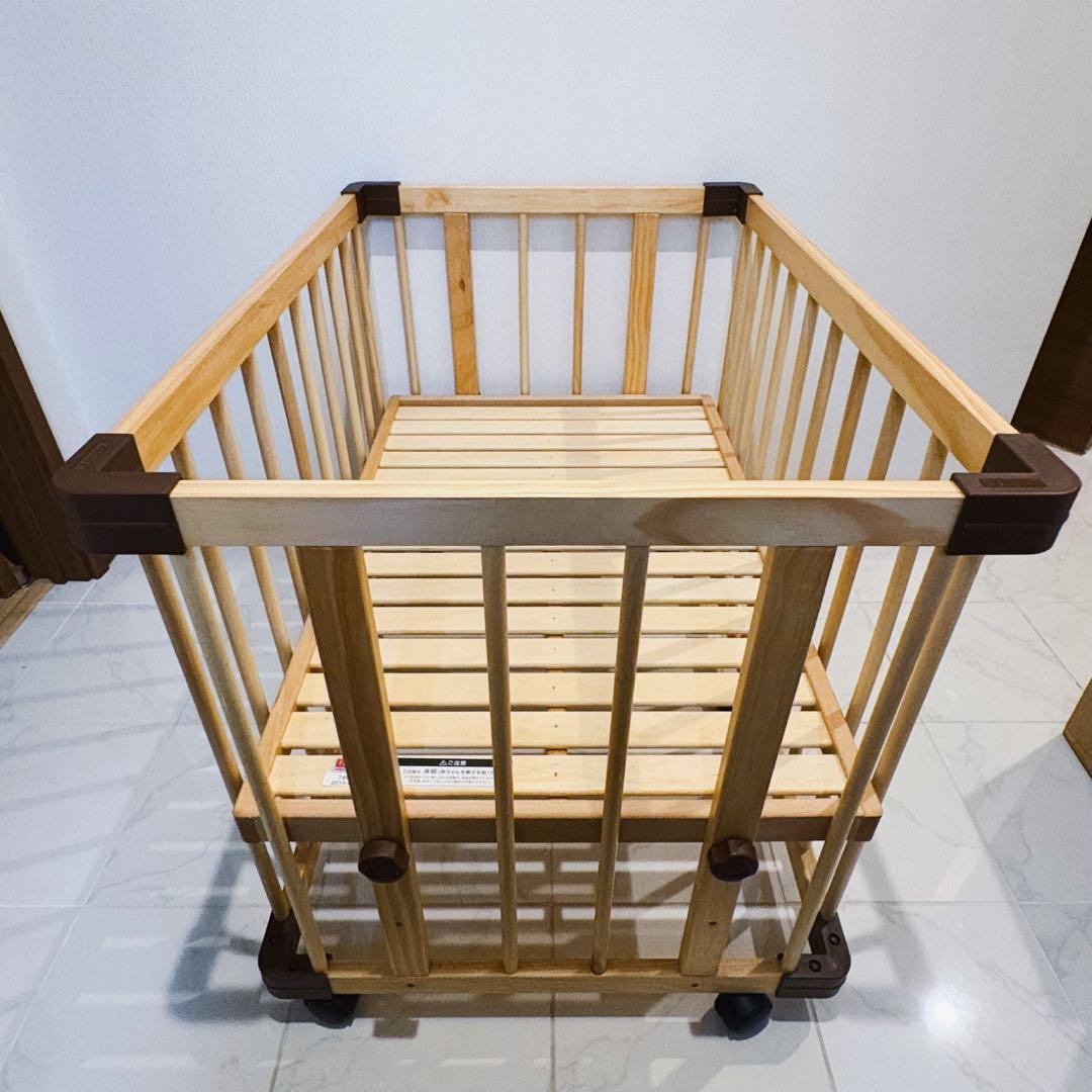 【♡送料込♡】ファルスカ　ベビーベッド ミニジョイントベッドネオ⭐︎