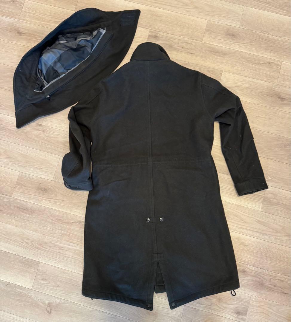 ブラックレーベル クレストブリッジ 羊毛 モッズ コート 2way