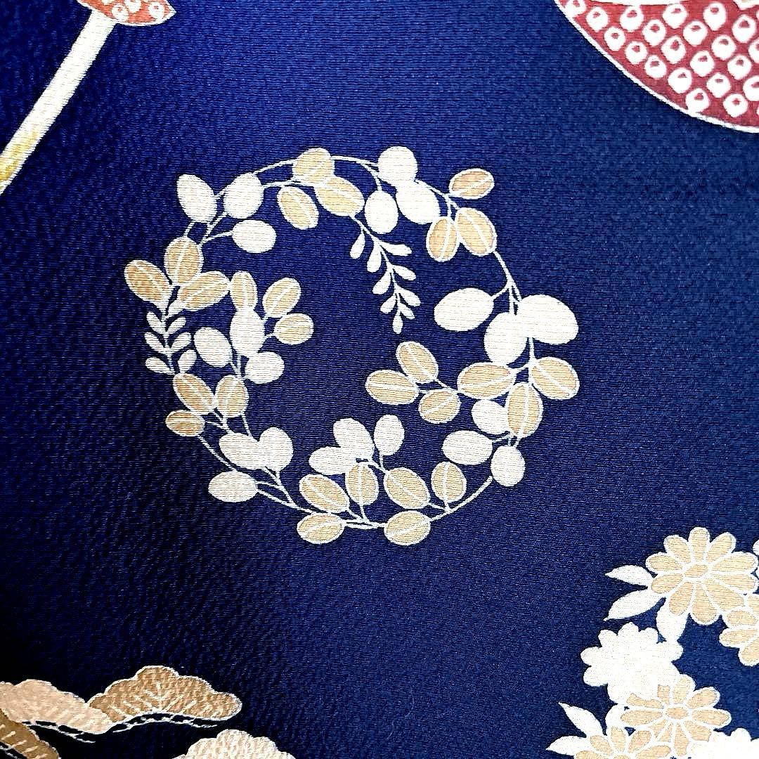 まるページ　手描き友禅　成人式振袖　振袖　裄丈69