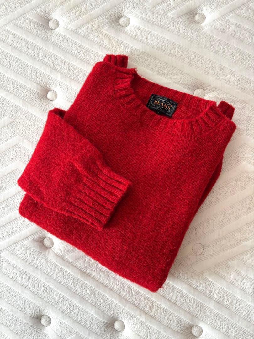 BEAMS PLUS シェットランドニット M ジャミーソンズ シャギードッグ