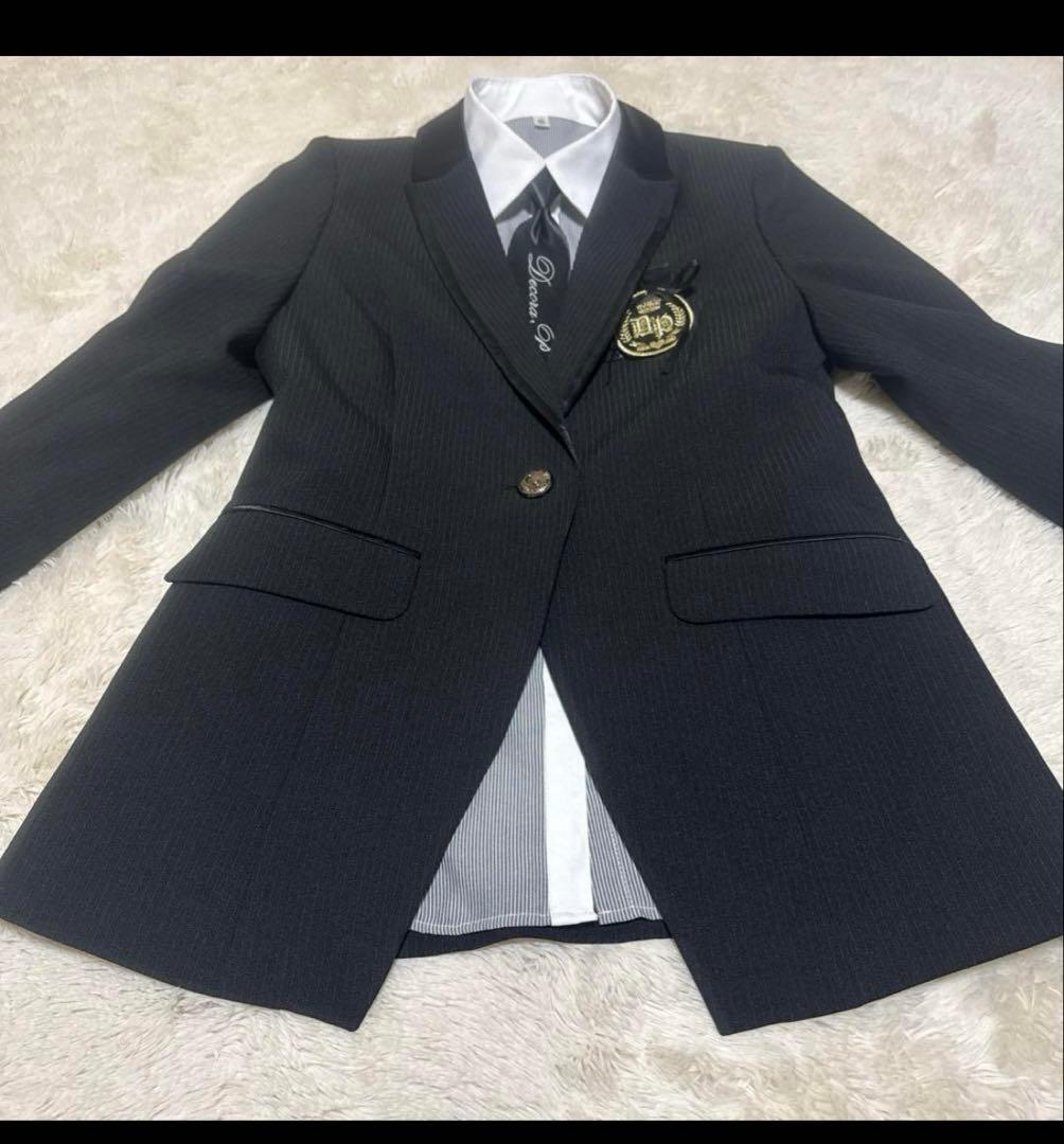 【美品】DECORA PINKY’S 165 スーツ セット 卒服 卒業式 黒