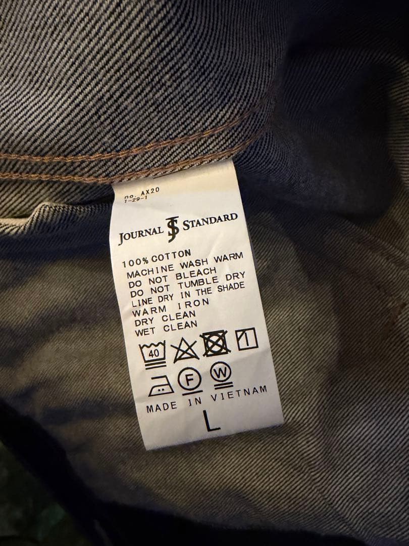 ジャーナルスタンダード　デニムジャケット　LOT206T L ワンウォッシュ