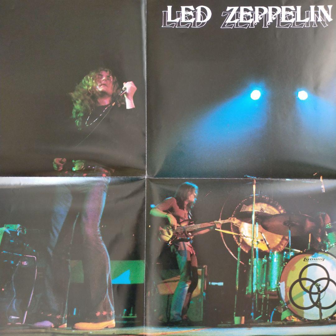 Led Zeppelin フィジカルグラヒィティ2枚組レコード帯、ポスター付き