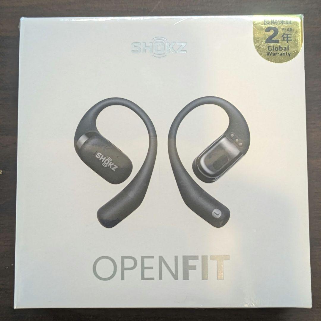 SHOKZ OPENFIT ブラック ワイヤレスイヤホン