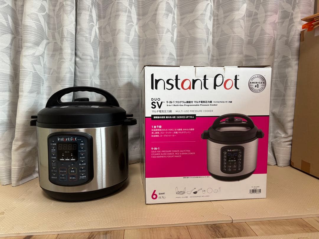 Instant Pot Duo SV 6L 電気圧力鍋