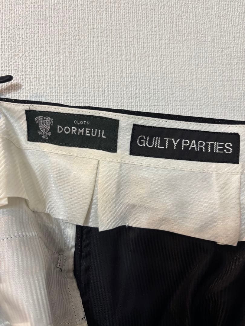 ワコマリア ラメ　スラックス　ドーメル　S 黒