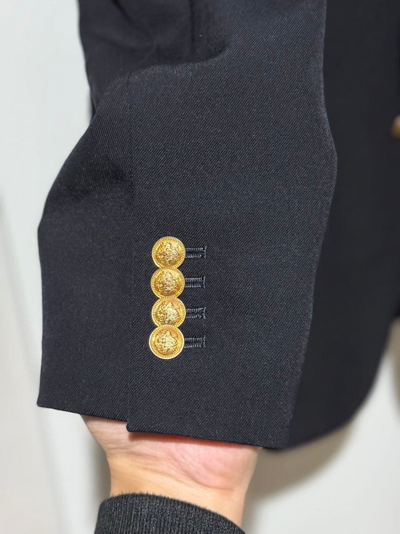 d*k様 MACPHEEウールギャバジン 紺ブレザージャケット　サイズ34