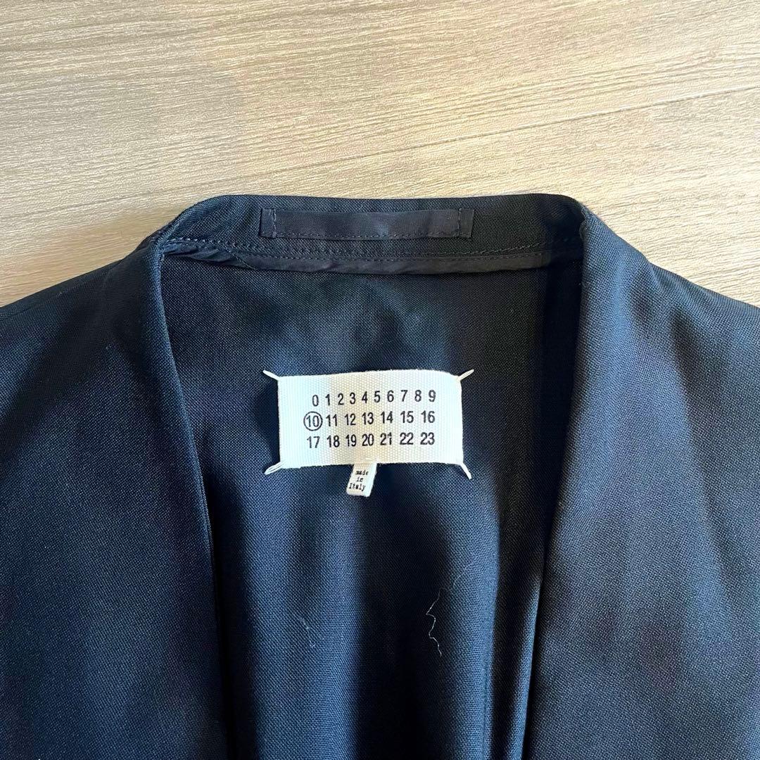 Maison Margiela ノーカラージャケット XLブラック 内ポケット有