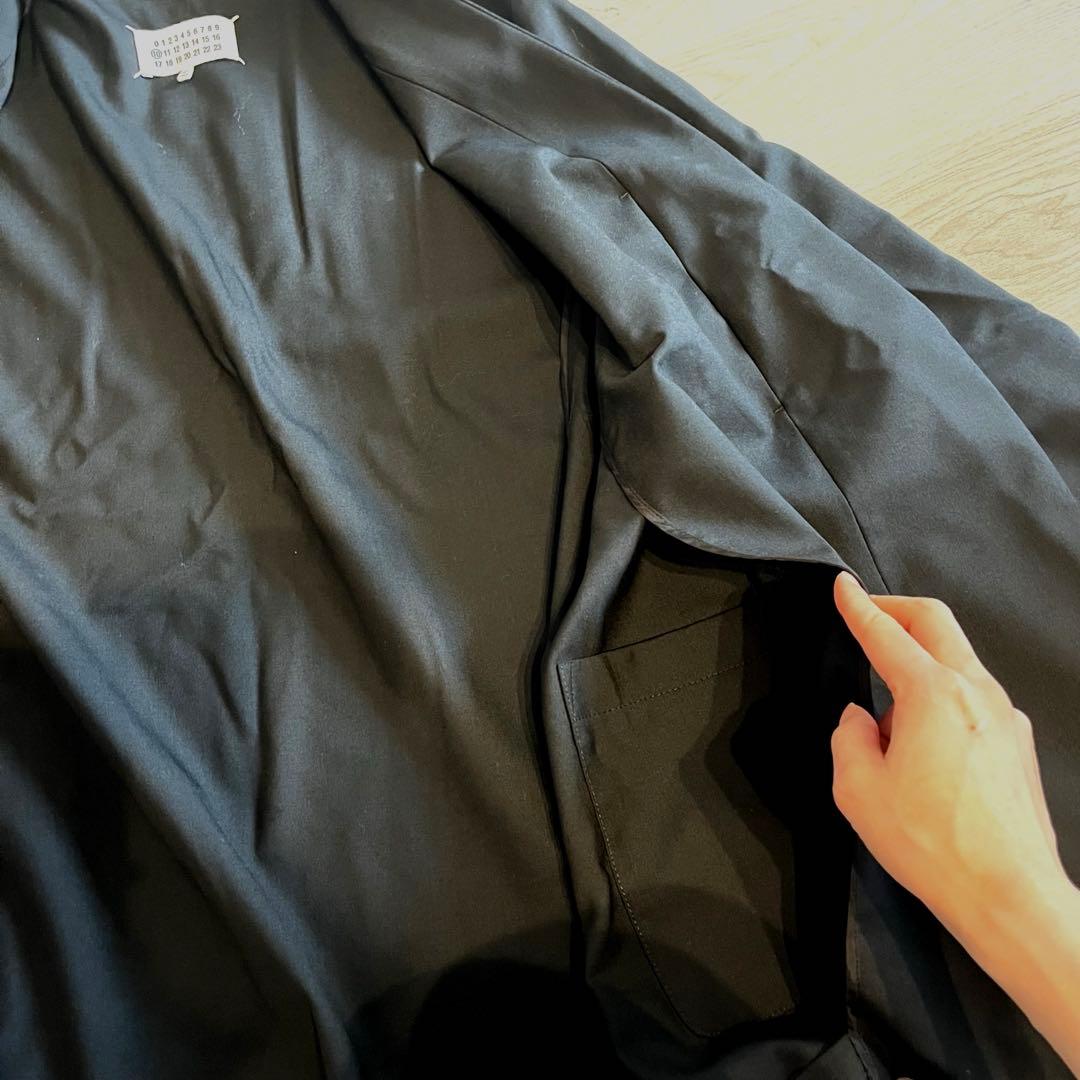 Maison Margiela ノーカラージャケット XLブラック 内ポケット有