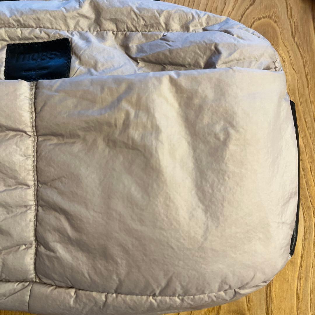 【美品】m0851 テニスバッグ アニリンレザー ブラック