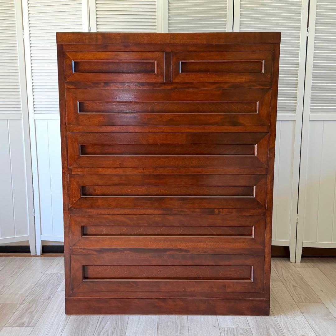 松本民芸家具 ミズメザクラ 無垢材 高山式 D-30型 整理タンス