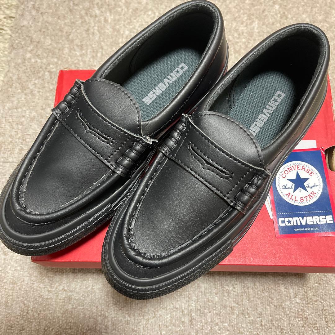 CONVERSE ブラック ローファー