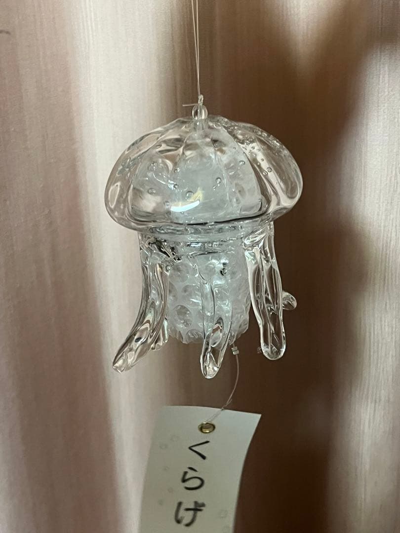 くらげ風鈴　クリア　京都水族館限定品
