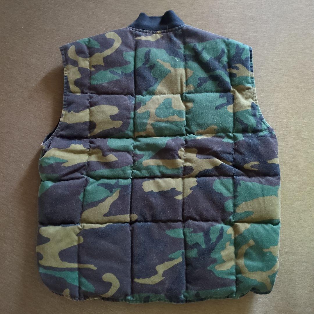 80s EDDIE BAUER ダウンベスト アメリカ製 カモフラージュ