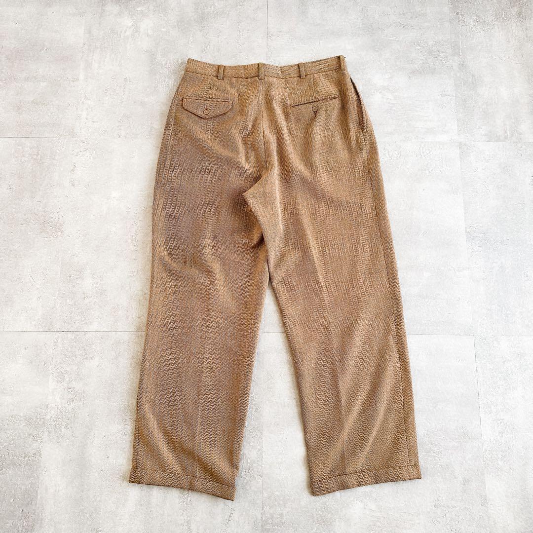 80s Polo Ralph Lauren ツータック ウール スラックスパンツ