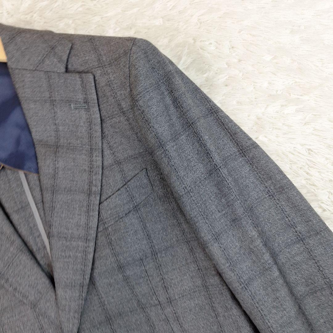 美品✨スーツセレクト　アルフレッドブラウン生地　スリーピース　A4　アジャスター