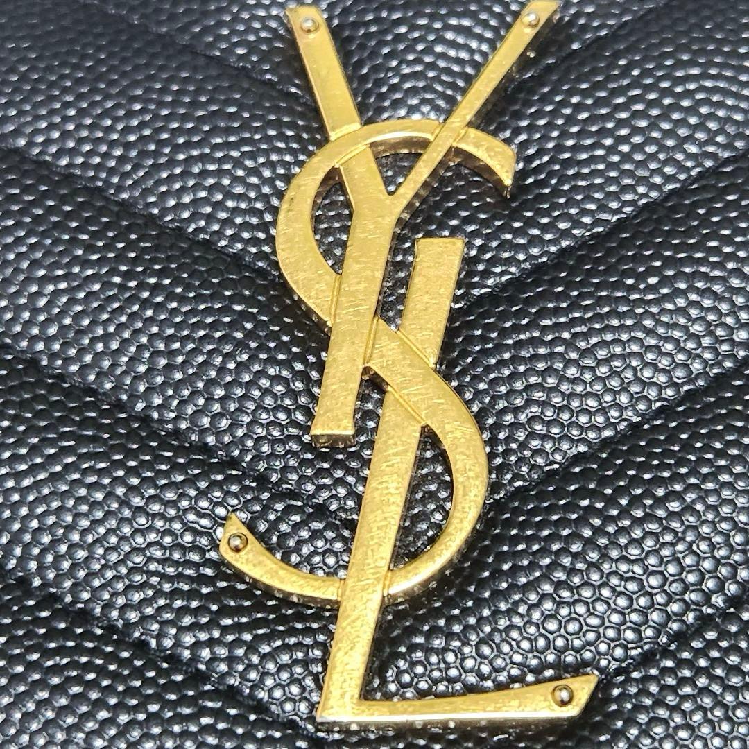 ✨極美品　付属品完備✨サンローラン　長財布　ラウンド　カサンドラ　キャビアスキン