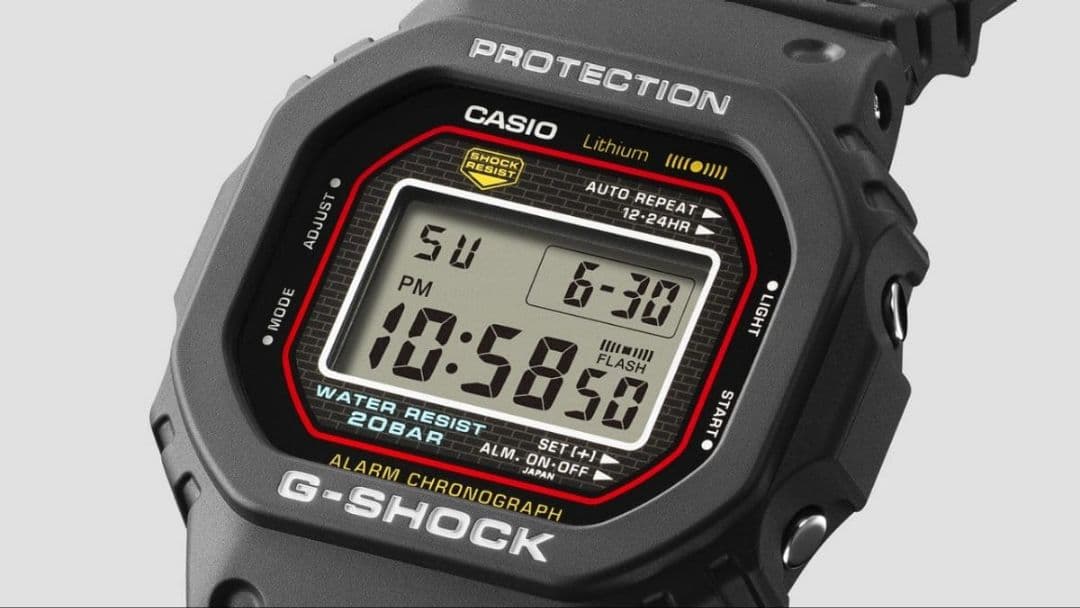 【新品】　DW-5000R-1AJF　G-SHOCK　初代Gショック 復刻モデル
