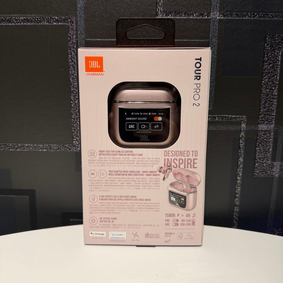 【新品　未開封ケース付】JBL TOUR PRO 2 ワイヤレスイヤホン ピンク