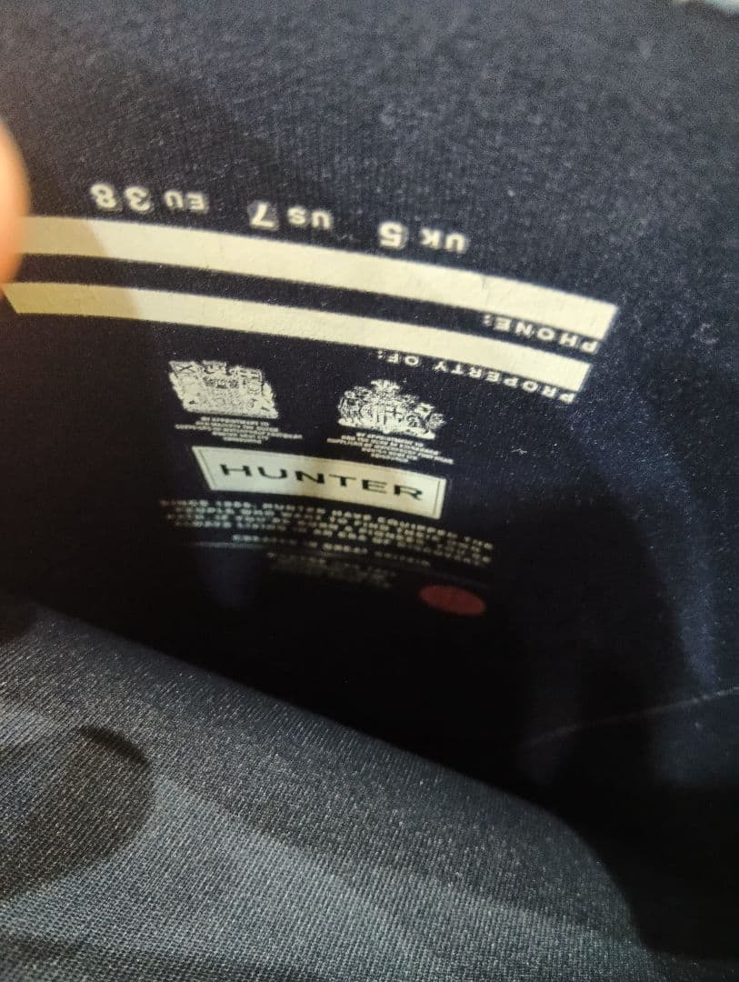 未使用　ハンター　レインブーツ