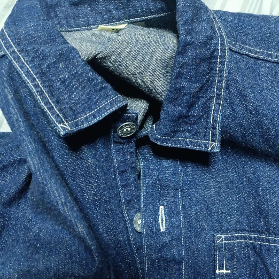 orSlow デニムカバーオール 前開き 2ポケット ネイビー