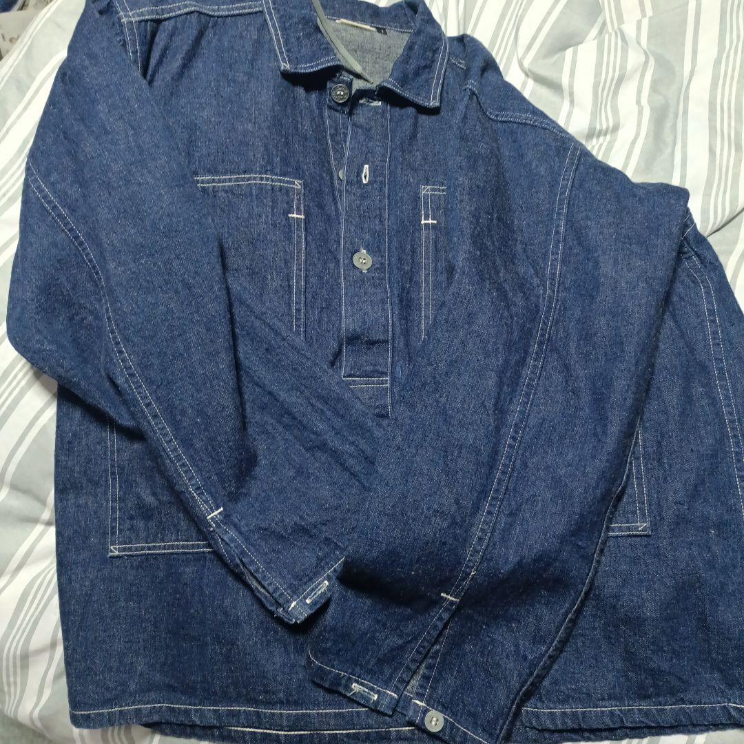 orSlow デニムカバーオール 前開き 2ポケット ネイビー