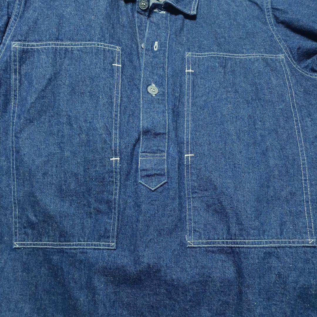 orSlow デニムカバーオール 前開き 2ポケット ネイビー
