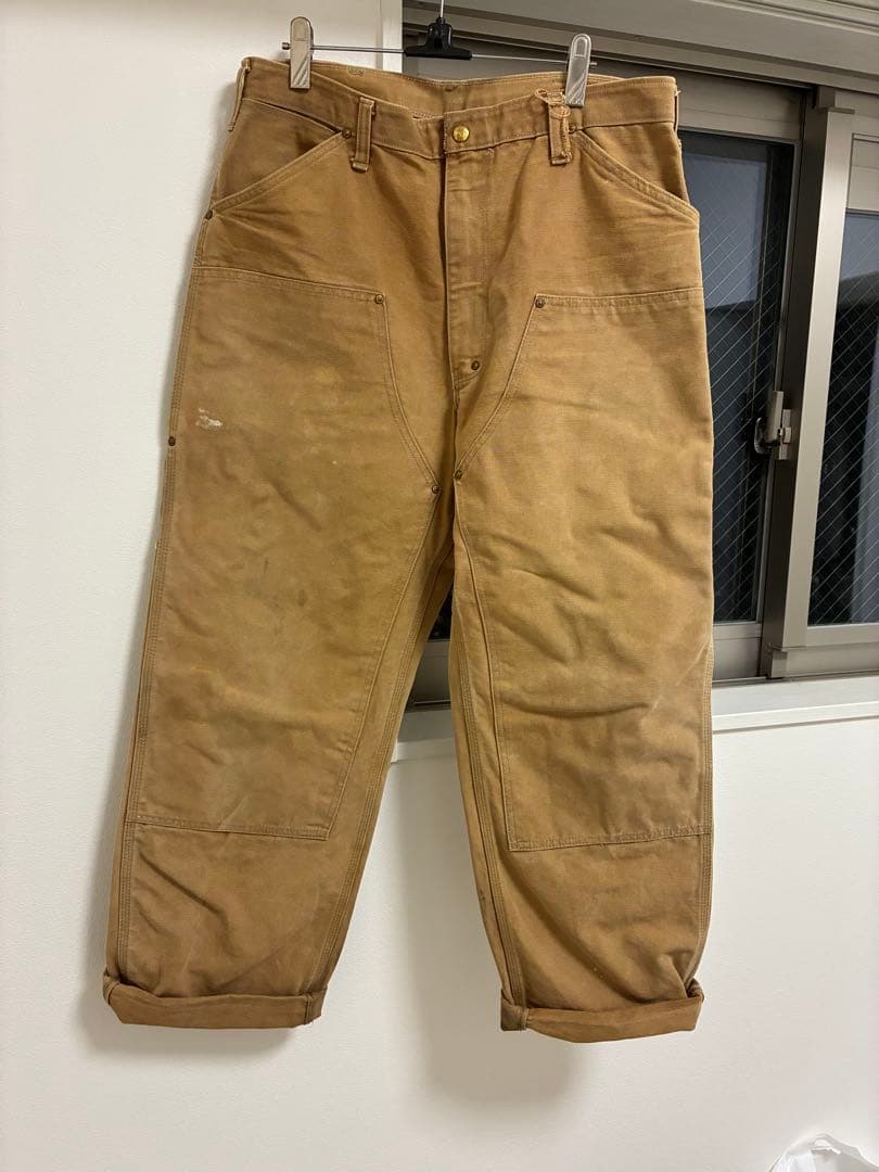 70’s carharttダブルニー古着ペインターパンツダック