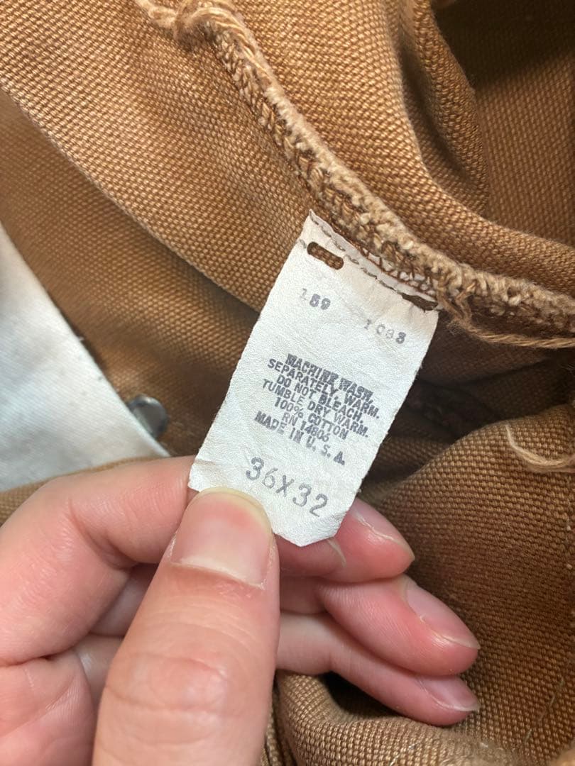 70’s carharttダブルニー古着ペインターパンツダック