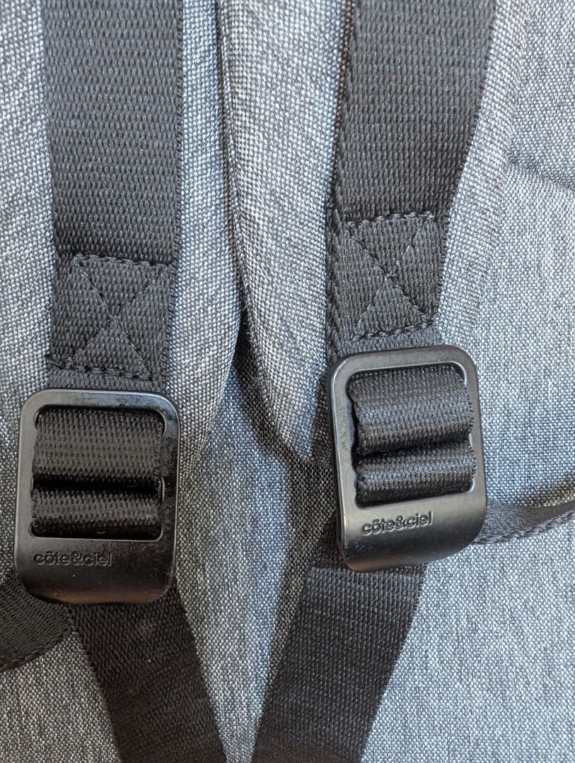 グレー バックパック 調整可能ショルダー