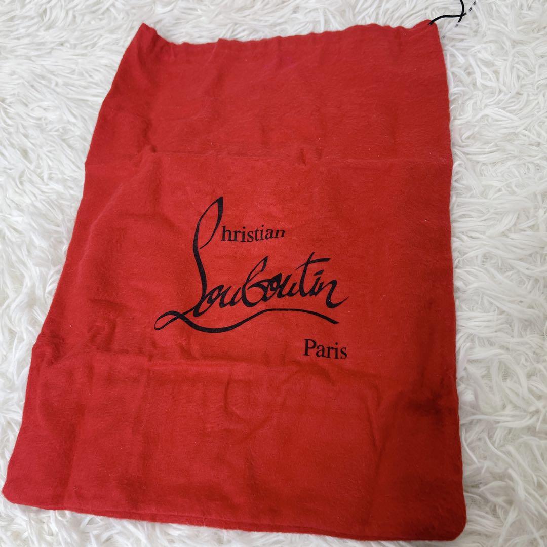 Christian Louboutin タッセルローファー 黒 赤ソール　ラグ